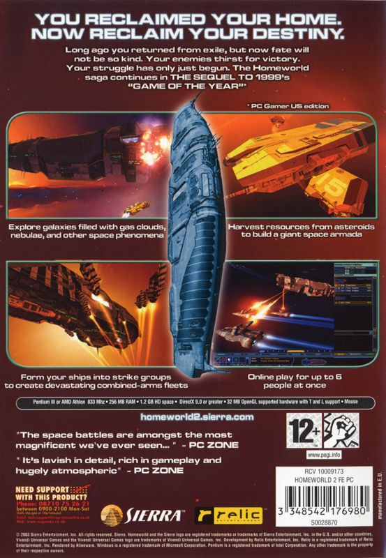 Back Cover for Homeworld 2 (Windows)