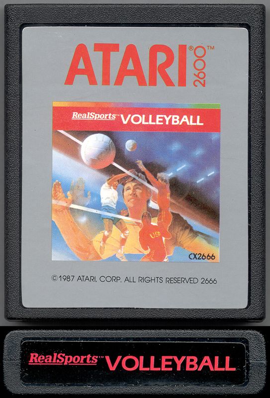 Media for RealSports Volleyball (Atari 2600) (1987 release)