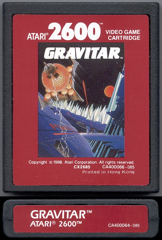 Media for Gravitar (Atari 2600) (1988 release)