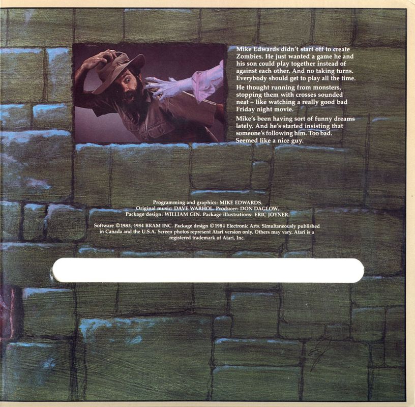 Inside Cover for Realm of Impossibility (Commodore 64): Right Flap with sleeve