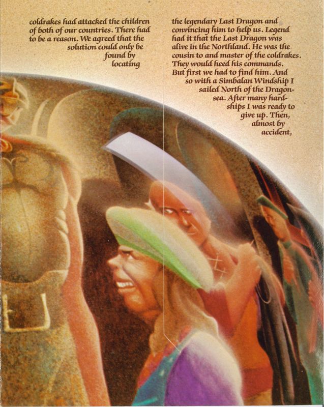 Inside Cover for Dragonworld (Apple II)
