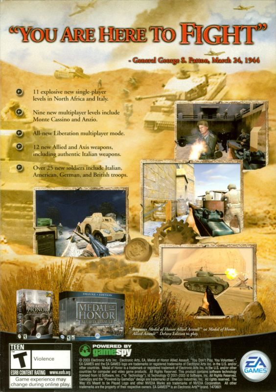 Back Cover for Medal of Honor: Allied Assault - Breakthrough (Windows)