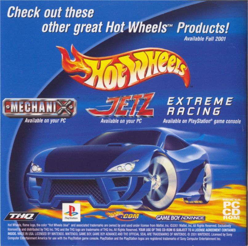Inside Cover for Hot Wheels: Stunt Track Driver 2: GET 'N DIRTY (Windows)