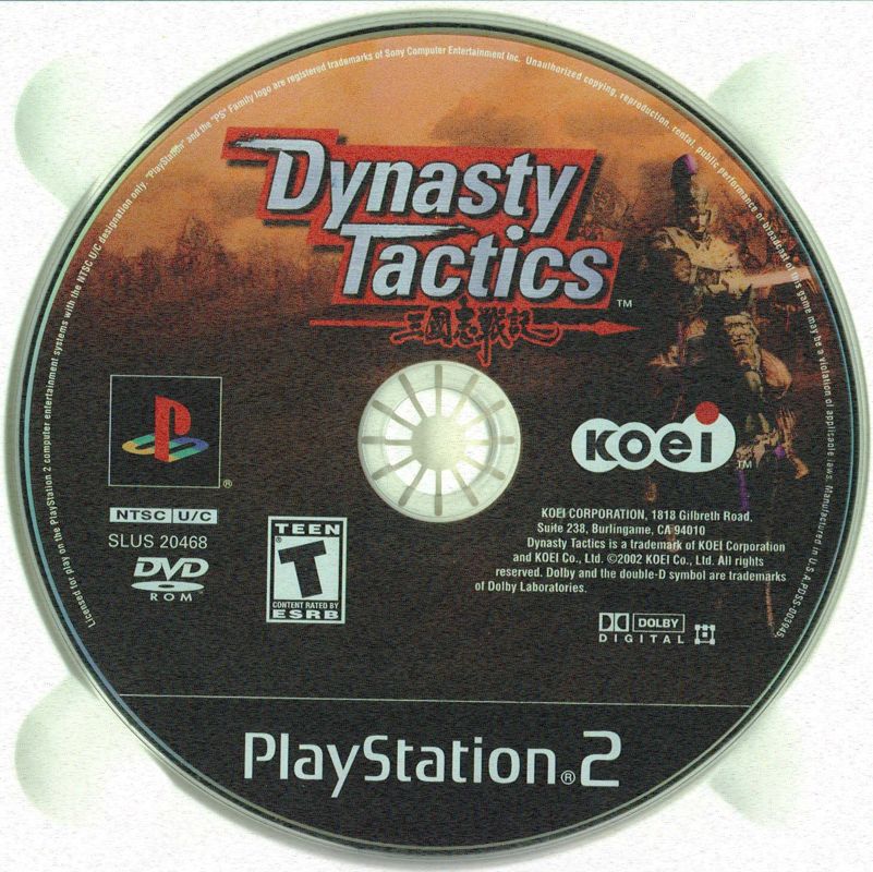 Media for Dynasty Tactics (PlayStation 2)