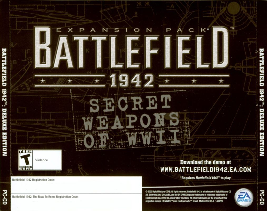 Other for Battlefield 1942: Deluxe Edition (Windows): Jewel Case - Back