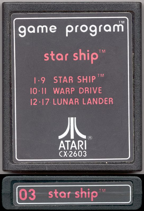 Media for Star Ship (Atari 2600)