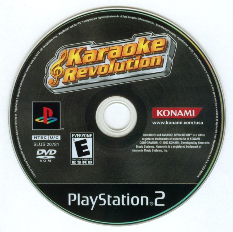 Karaoke Revolution cover or packaging material MobyGames