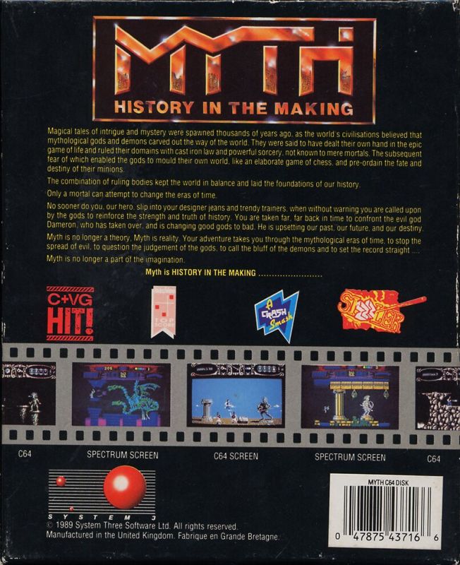 Myth History in the Making cover or packaging material MobyGames