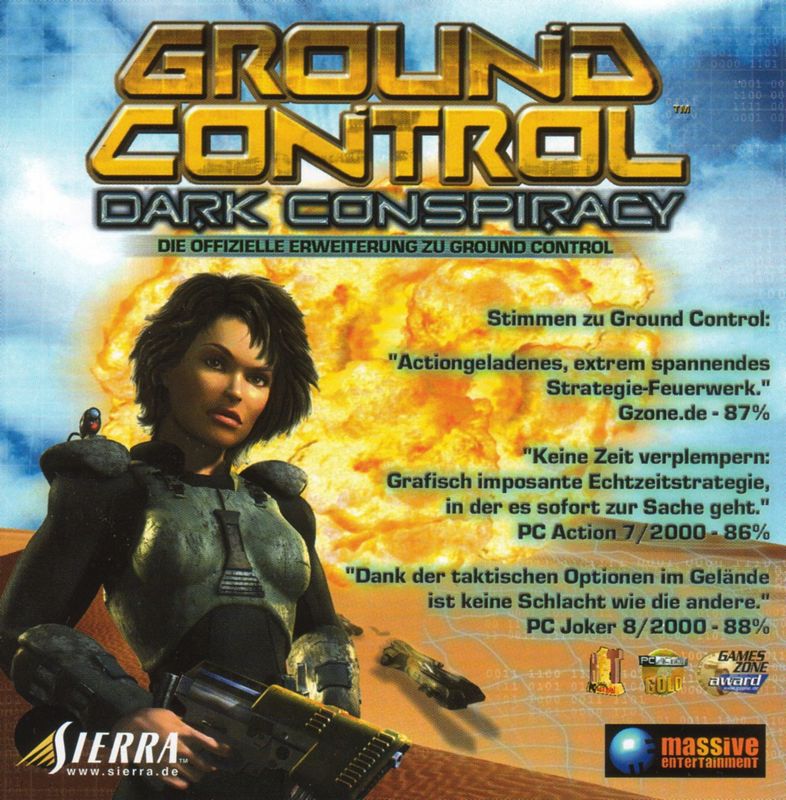 Ground Control Dark Conspiracy cover or packaging material MobyGames