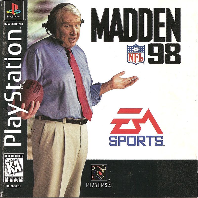 Front Cover for Madden NFL 98 (PlayStation)