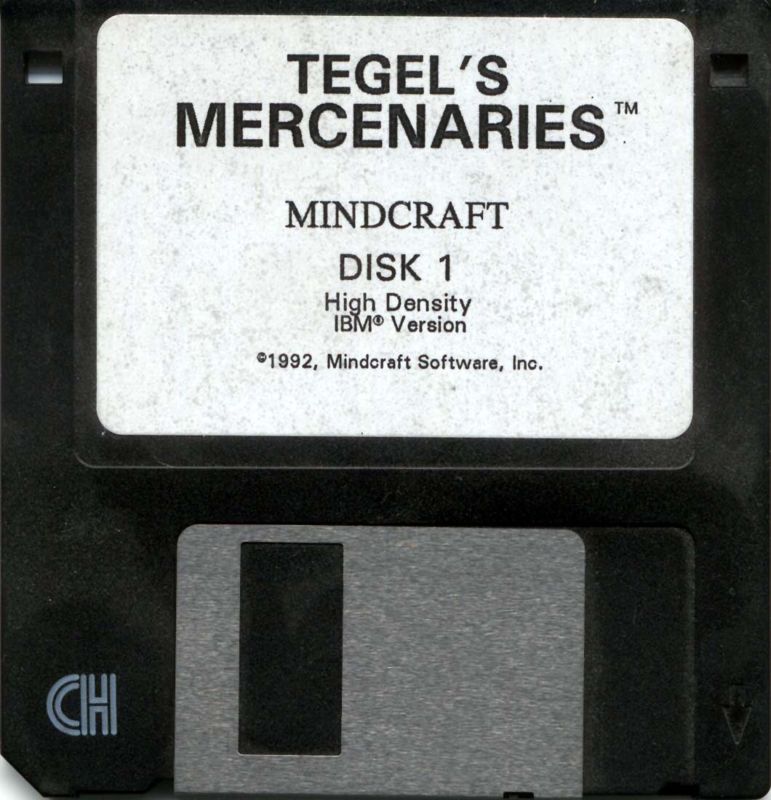 Media for Tegel's Mercenaries (DOS): Disk 1 of 2