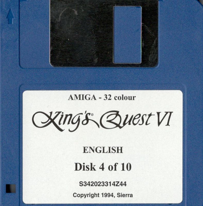 Media for King's Quest VI: Heir Today, Gone Tomorrow (Amiga): Disk 4