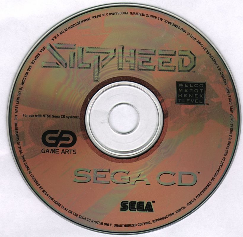 Media for Silpheed (SEGA CD)