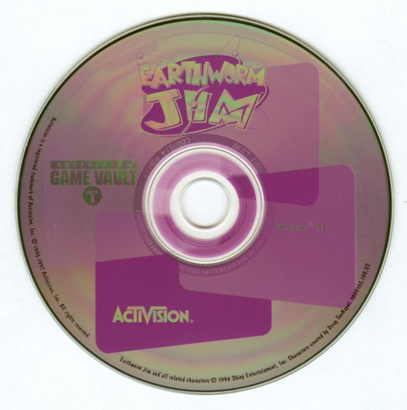 Media for Activision Game Vault: Volume 1 (Windows): Earthworm Jim Disc