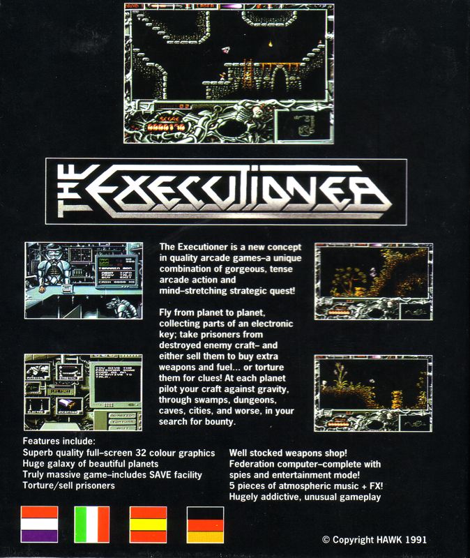 Back Cover for The Executioner (Amiga)