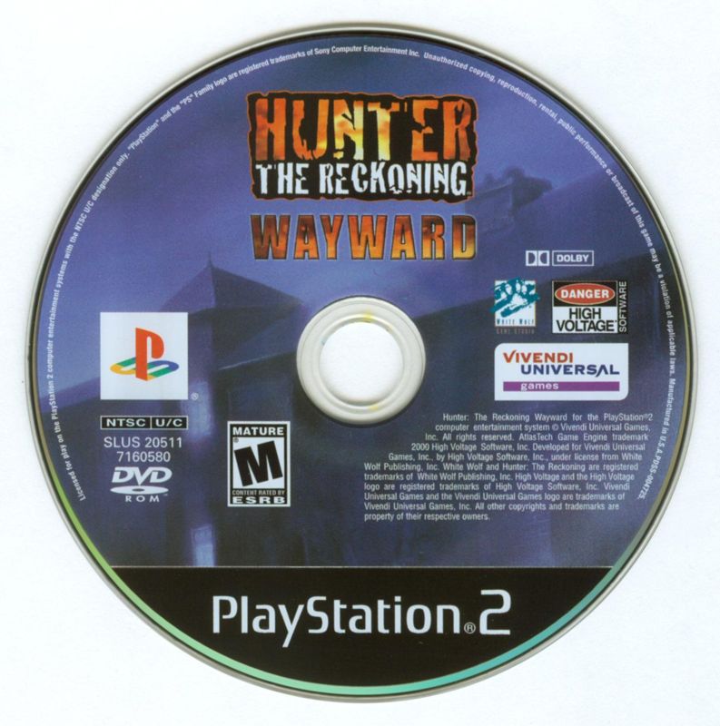 Media for Hunter: The Reckoning - Wayward (PlayStation 2)