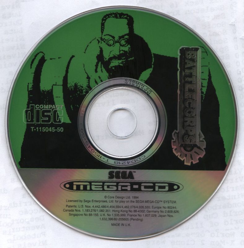 Media for Battlecorps (SEGA CD)