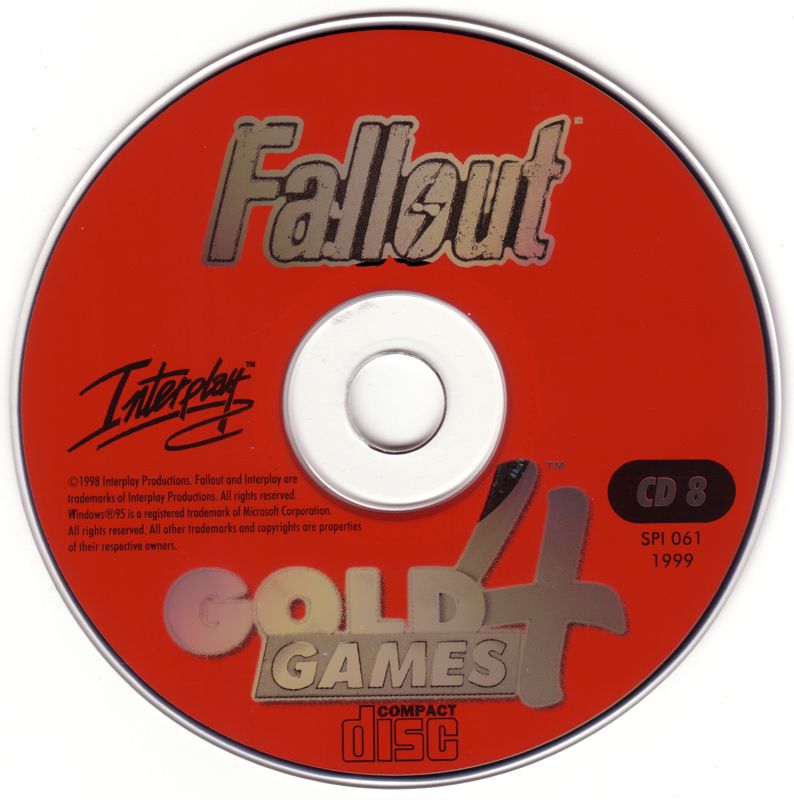 Media for Gold Games 4 (DOS and Windows and Windows 3.x): Fallout