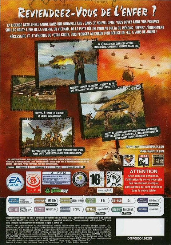 Back Cover for Battlefield: Vietnam (Windows)