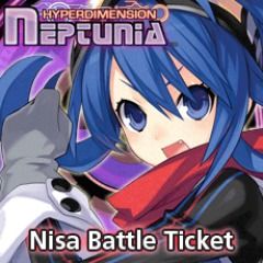 Front Cover for Hyperdimension Neptunia: Nisa Battle Ticket (PlayStation 3) (download release)
