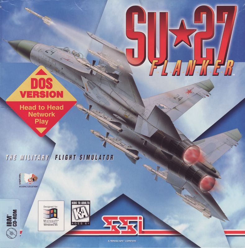 Front Cover for Su-27 Flanker (DOS)