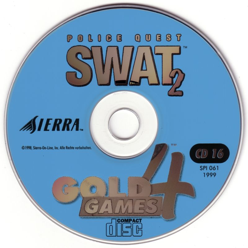 Media for Gold Games 4 (DOS and Windows and Windows 3.x): Police Quest SWAT 2