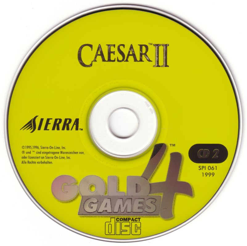 Media for Gold Games 4 (DOS and Windows and Windows 3.x): Caesar II