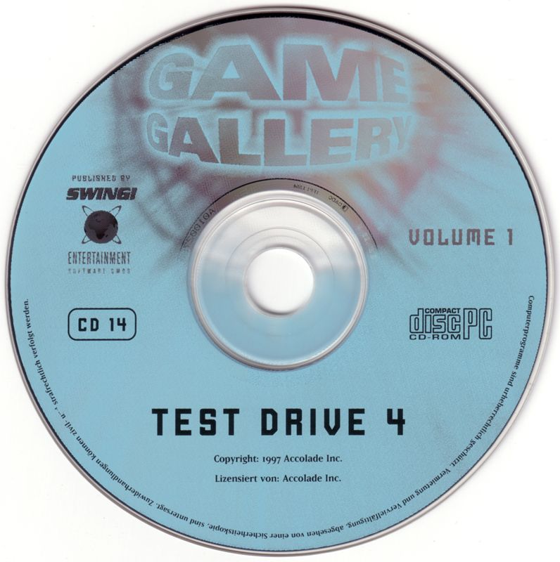 Media for Game Gallery (DOS and Windows and Windows 3.x): Disc 14 - Test Drive 4
