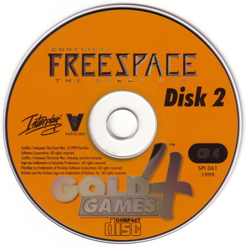 Media for Gold Games 4 (DOS and Windows and Windows 3.x): Conflict Freespace: The Great War - Disc 2