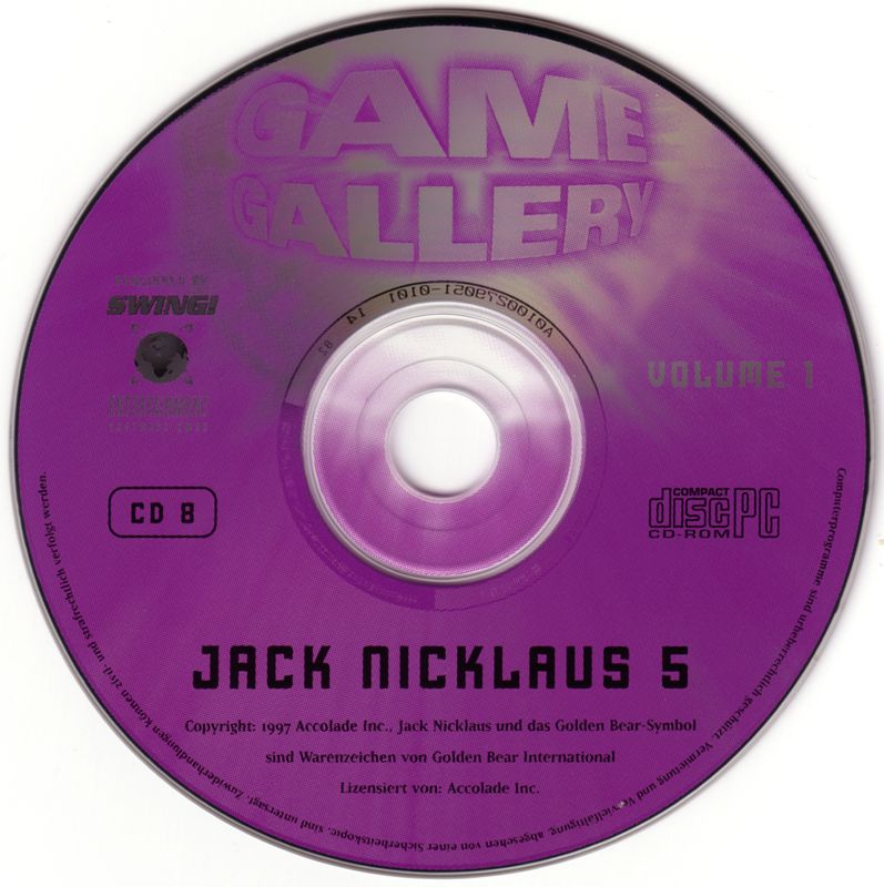 Media for Game Gallery (DOS and Windows and Windows 3.x): Disc 8 - Jack Nicklaus 5