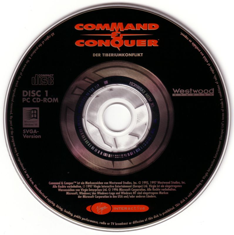 Media for Play the Games Vol. 1 (DOS and Windows): Command & Conquer - SVGA Version - Disc 1