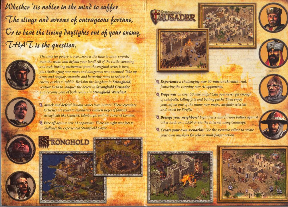 Inside Cover for FireFly Studios' Stronghold Warchest (Windows)