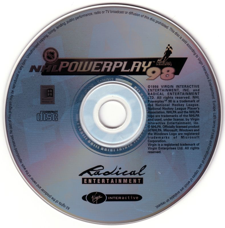 Media for Play the Games Vol. 1 (DOS and Windows): NHL Powerplay 98 Disc