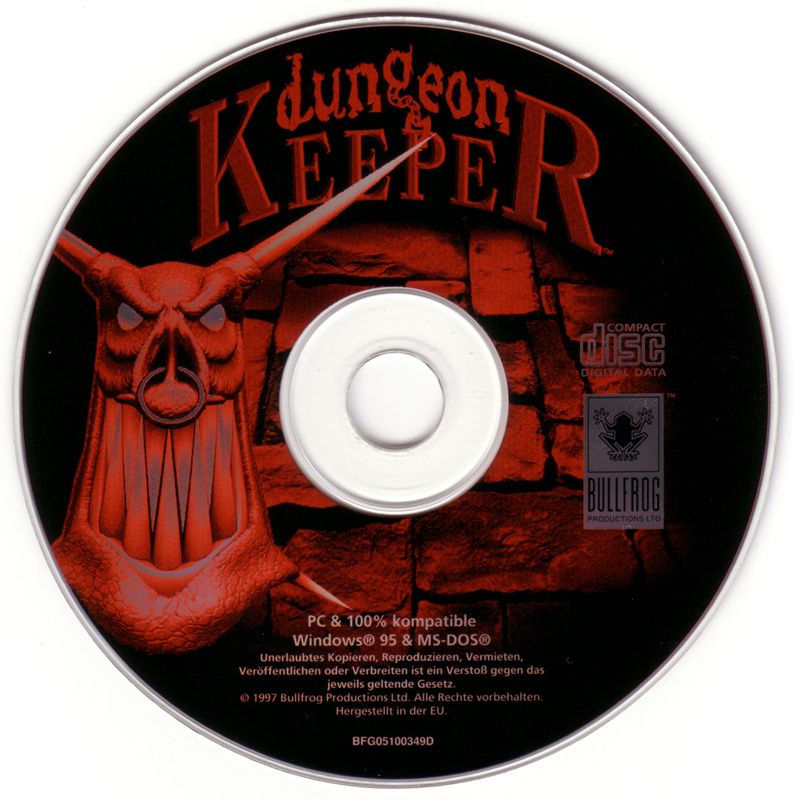 Media for Play the Games Vol. 1 (DOS and Windows): Dungeon Keeper Disc