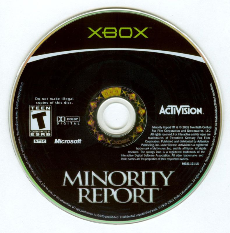 Media for Minority Report: Everybody Runs (Xbox)