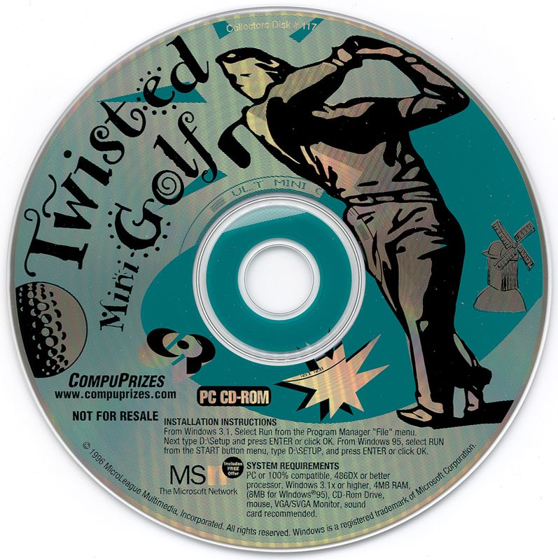 Media for Twisted Mini Golf (Windows 3.x) (Bundled release)