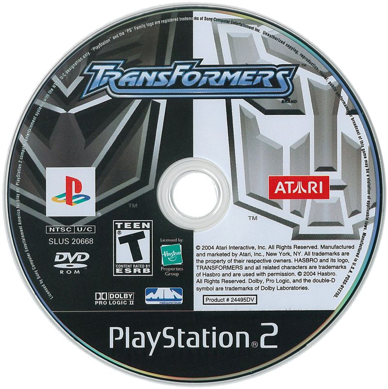 Media for TransFormers (PlayStation 2)
