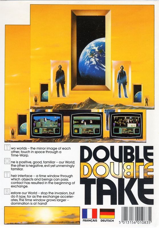 Back Cover for Double Take (Commodore 64) (Plastic Folder)