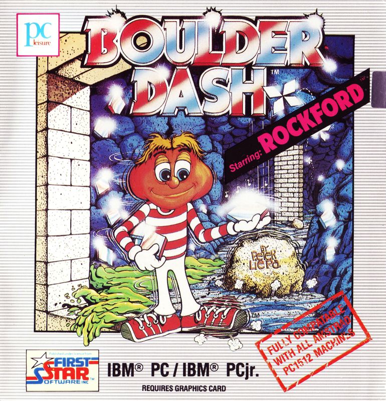 Front Cover for Boulder Dash (PC Booter) (Paper folder package)
