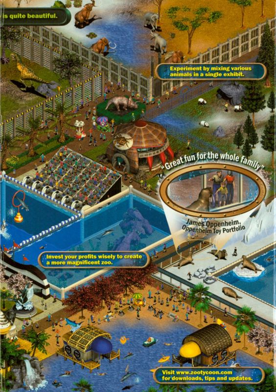 Inside Cover for Zoo Tycoon: Marine Mania (Windows): Right Flap