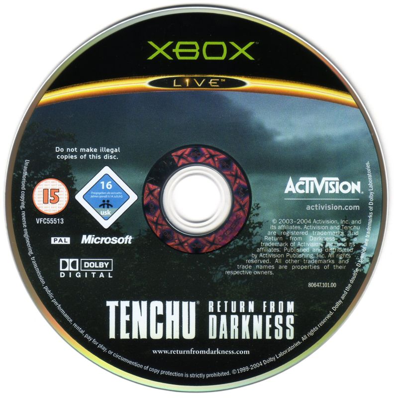 Media for Tenchu: Return from Darkness (Xbox)