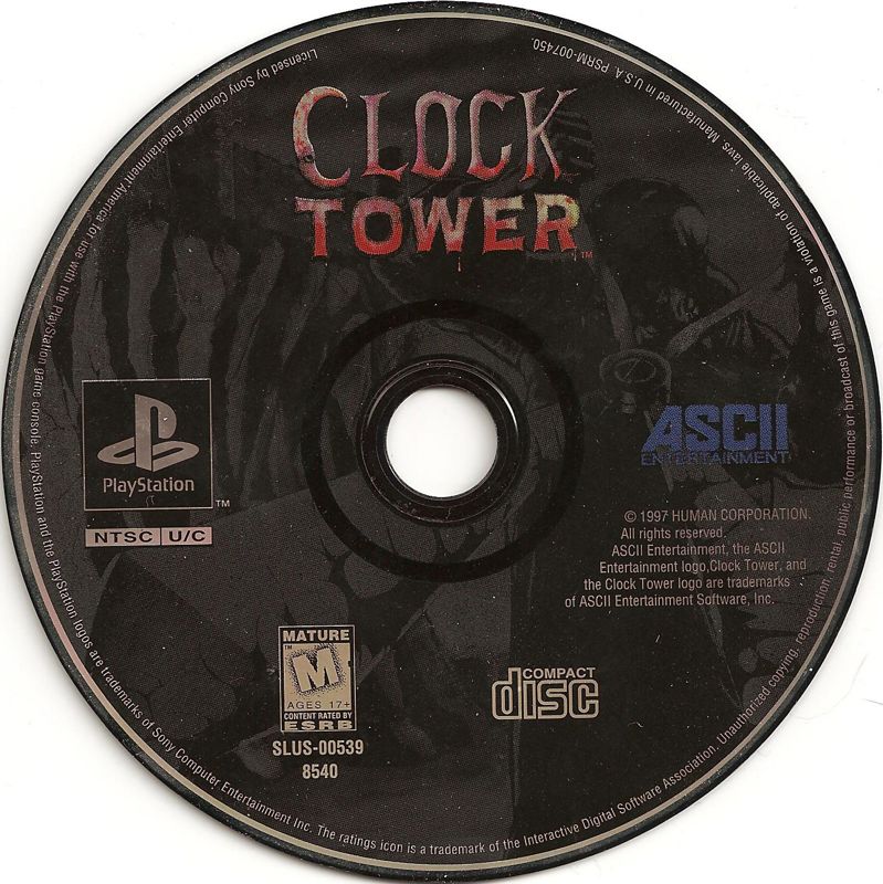 Media for Clock Tower (PlayStation)