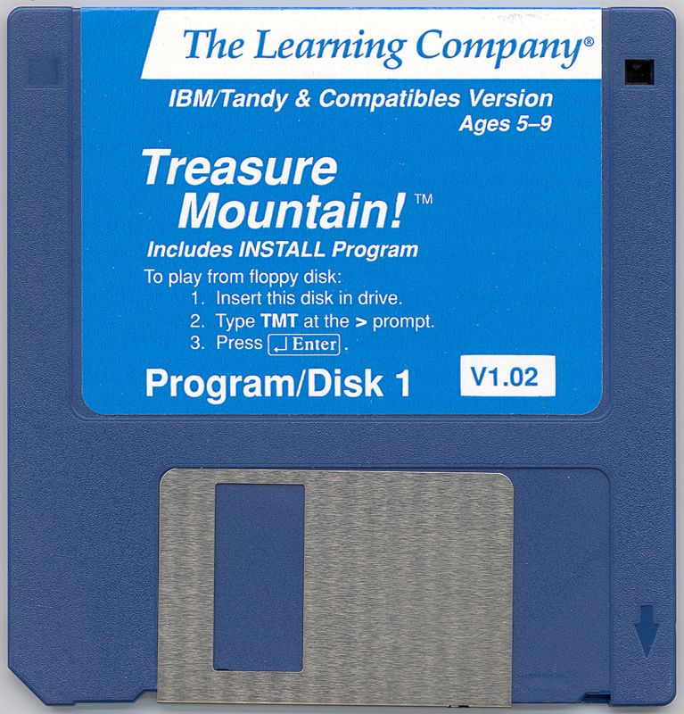 Media for Super Solvers: Treasure Mountain! (DOS) (Alternate cover): 3.5" Disk 1/1