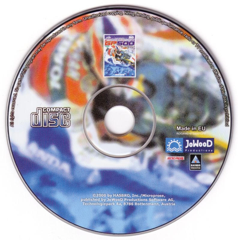 Media for Game-Hits 1 (DOS and Windows): GP 500 Disc