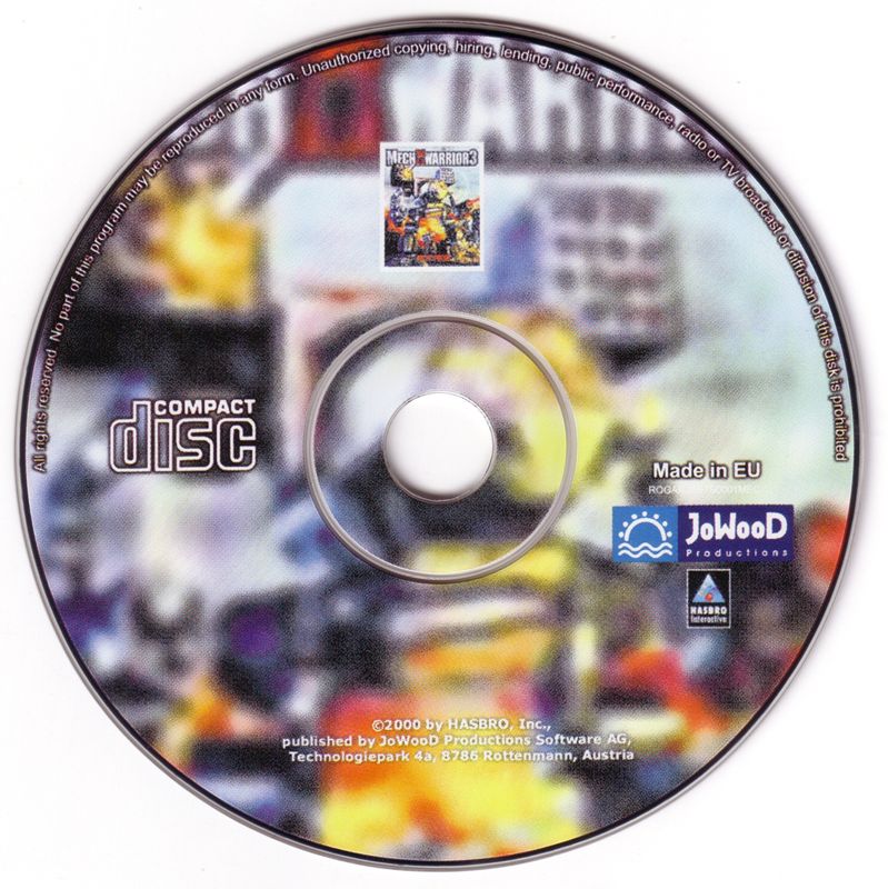 Media for Game-Hits 1 (DOS and Windows): MechWarrior 3 Disc