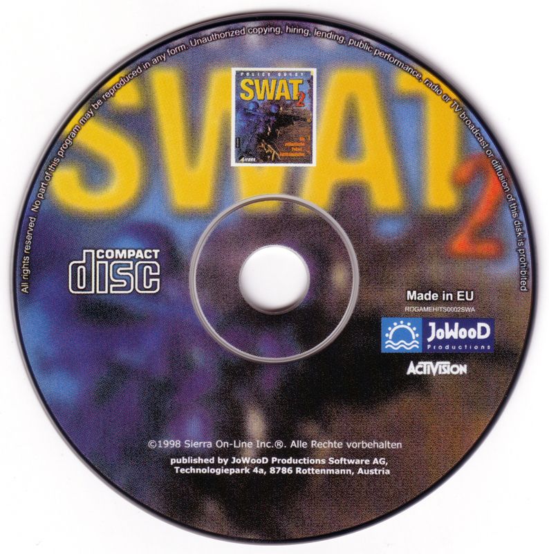 Media for Game-Hits 2 (Windows): SWAT 2 Disc