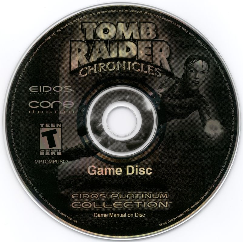 Media for Tomb Raider 2 for 1 Value Pack (Windows): Game disc for Chronicles