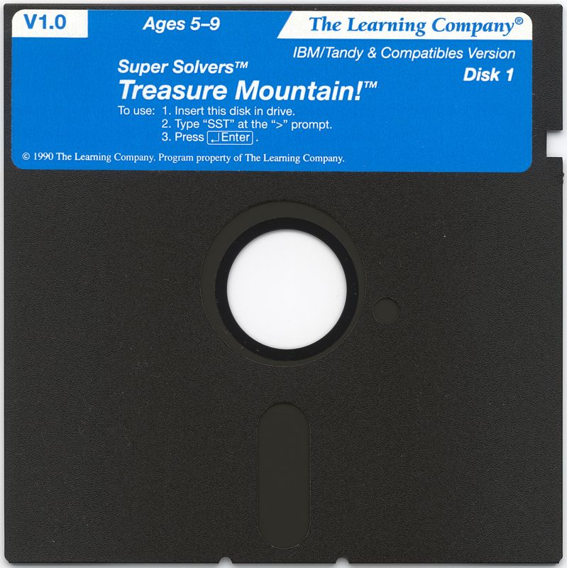 Media for Super Solvers: Treasure Mountain! (DOS): Disk 1/2