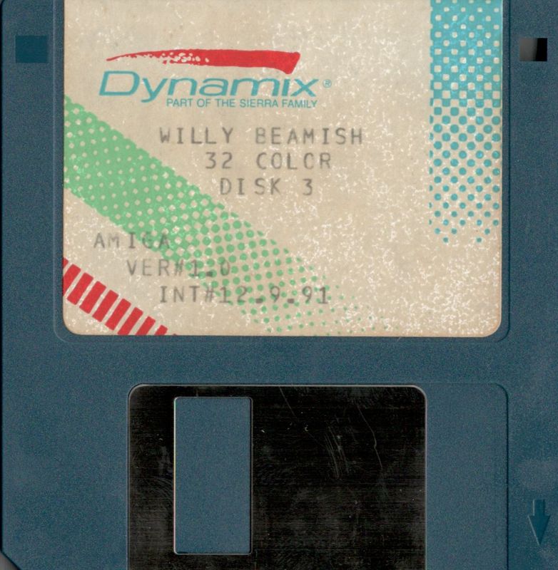 Media for The Adventures of Willy Beamish (Amiga): Disk 3