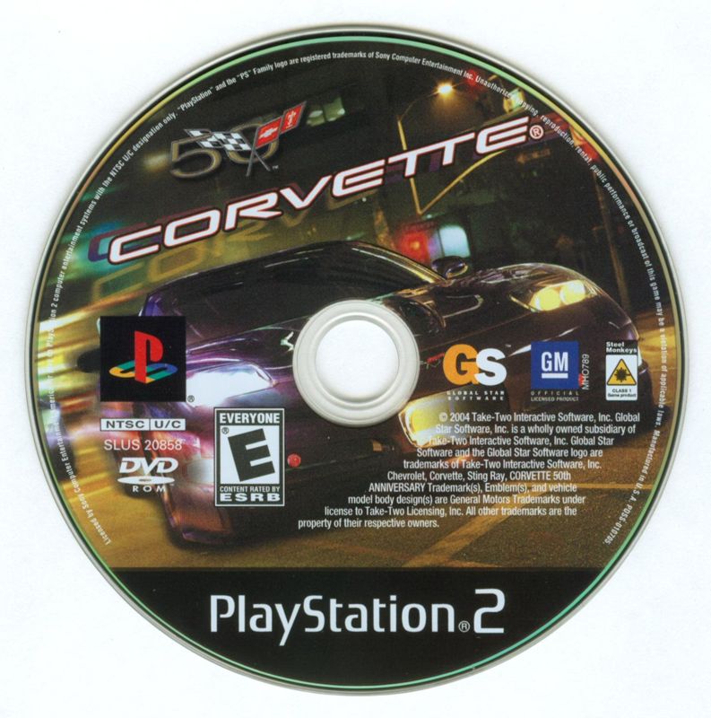 Media for Corvette (PlayStation 2)